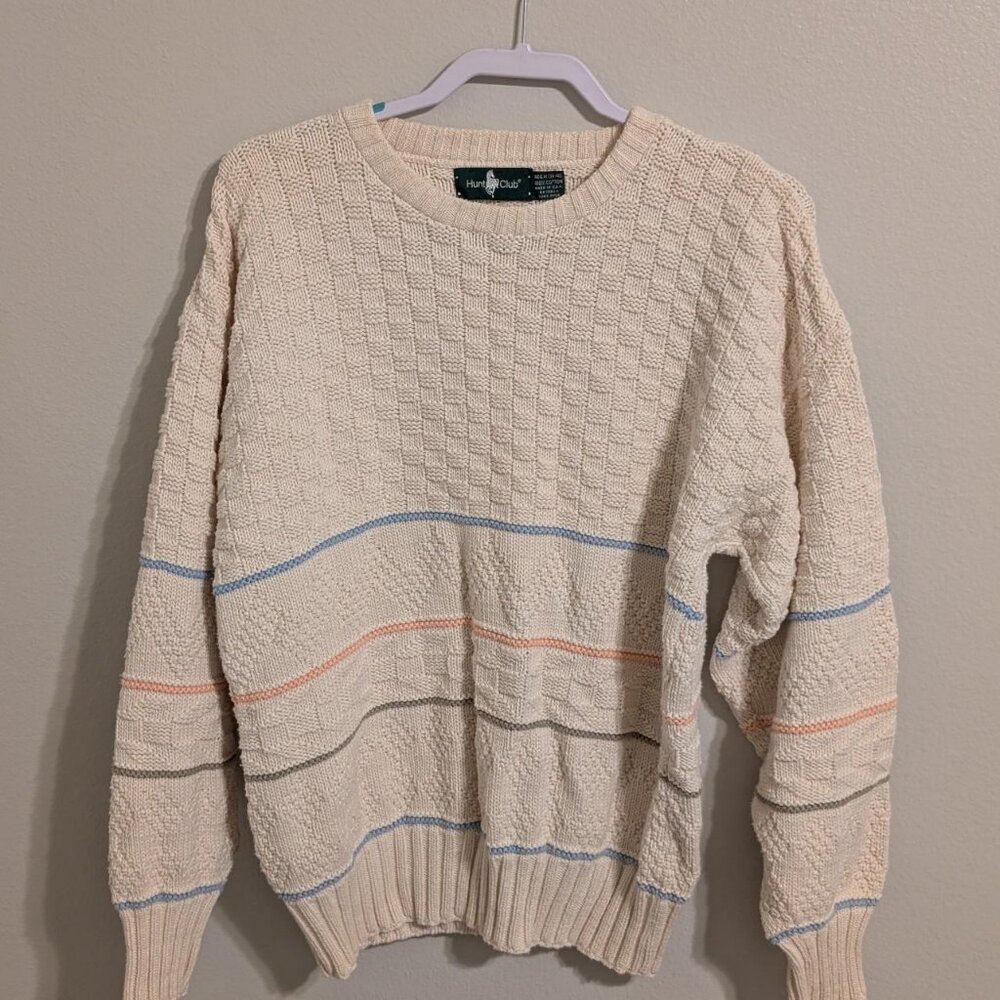 Vintage 90s Hunt Clubs Mens knit sweater - Picture 5 of 6